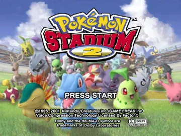 Pokemon Stadium 2 (Europe) screen shot title